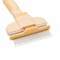 PawLunor Grooming Comb macro close-up of stainless steel tines